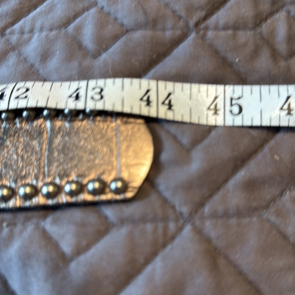 Metallic leather belt - Picture 4 of 5